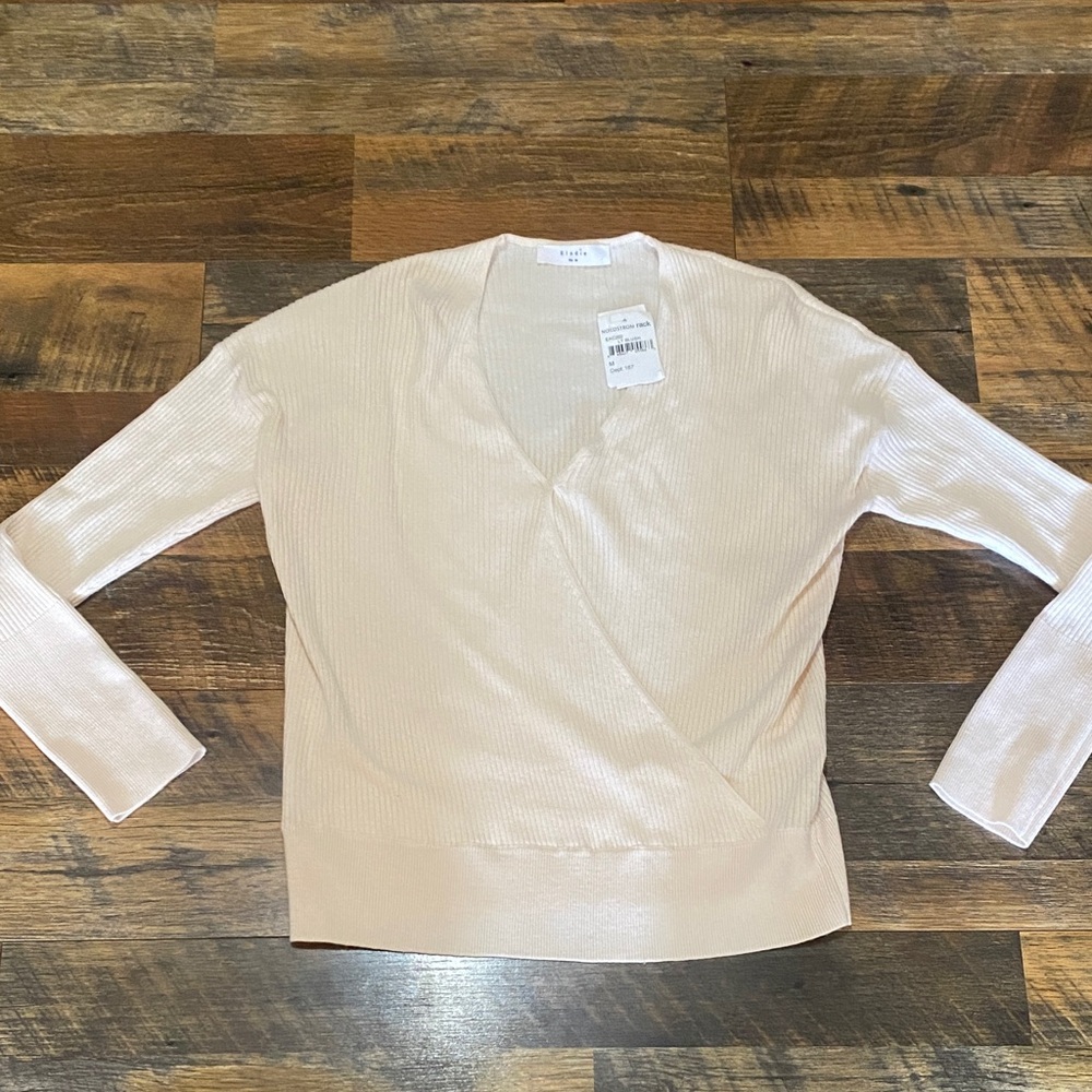 elodie Elegant LT Blush Wrap Sweater